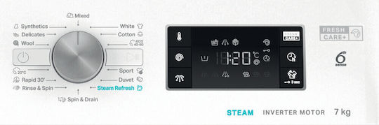 Whirlpool Пералня 7kg 1200 Обороти FFB 7269 WV EE