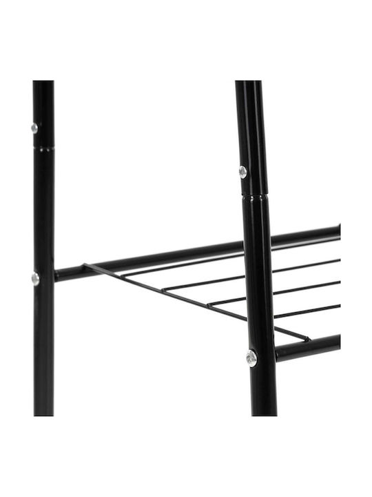 Cuier de podea din metal negru 60x34x150cm