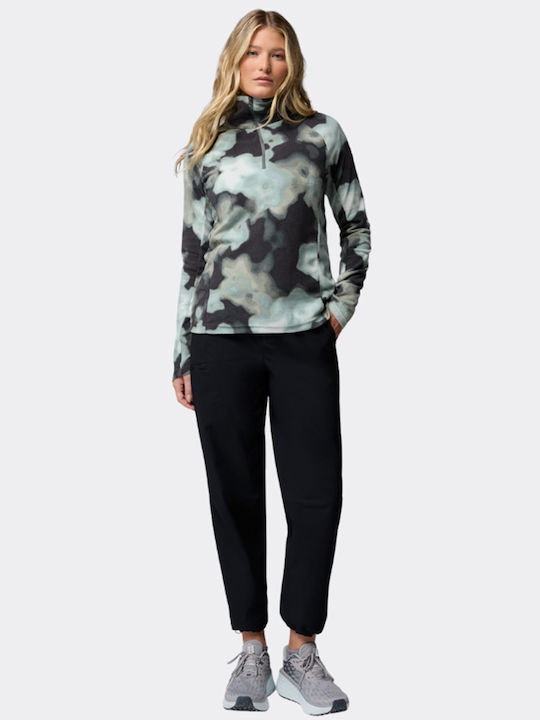 Glacial Iv Winter Women's Fleece Blouse with Zipper Multicoloured