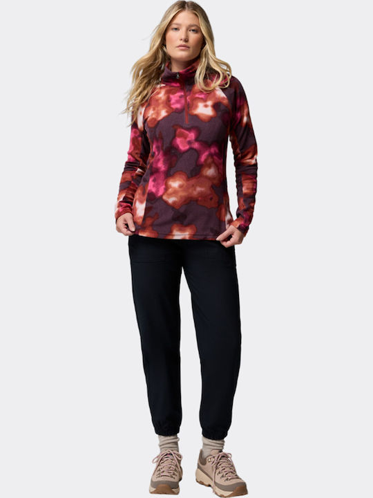 Glacial Iv Winter Women's Fleece Blouse with Zipper Red