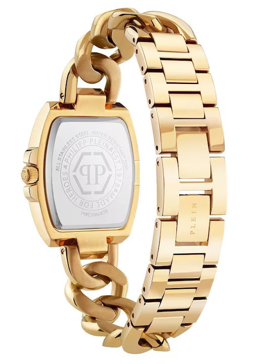 Philipp Plein Дамски Часовник 30mm Кварцов със Златна Стоманена Браслет