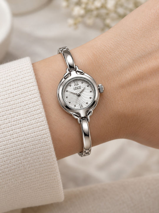 Ieke Damenuhr Batterie mit Silber rostfreiem Stahlarmband IEKE-WATCH-SILBER-WEISS-WAVE-001 Ieke Damenuhr Batterie mit Silber rostfreiem Stahlarmband IEKE-WATCH-SILBER-WEISS-WAVE-001