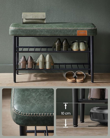 Mobilier Hol cu Suport pentru Pantofi și Bancă Green 80x30x50cm