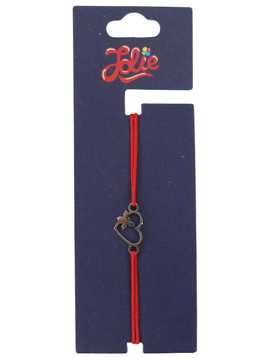 Jolie Brățară Pentru Copii Martisor Din Oțel Cu Inima Și Fluture