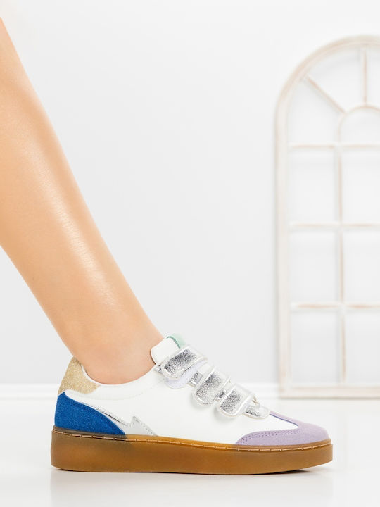 Adidași Flatforms Pentru Femei Argintii