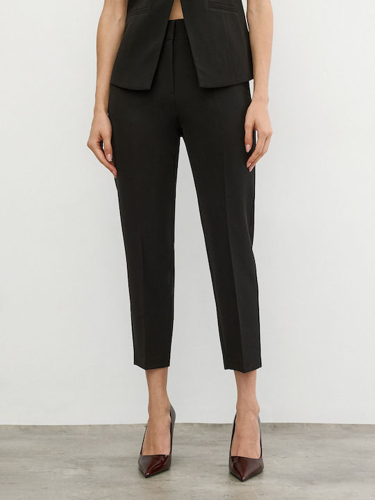 Women's Fabric Trousers Black