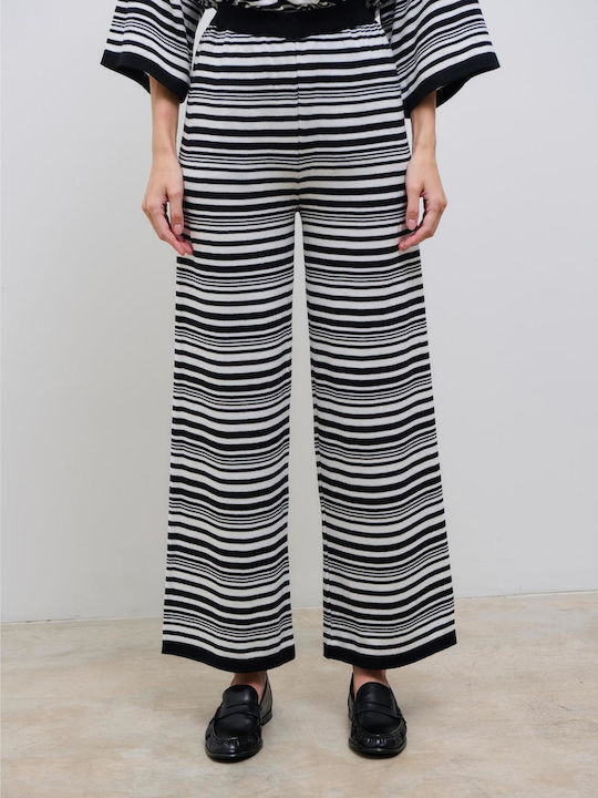 Damenhose Gestreift Schwarze