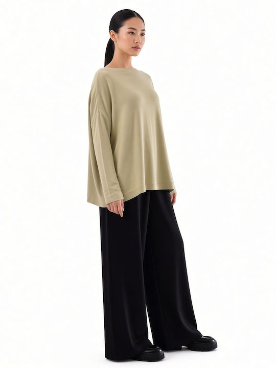 Women's High Rise Pantaloons in Straight Leg Black