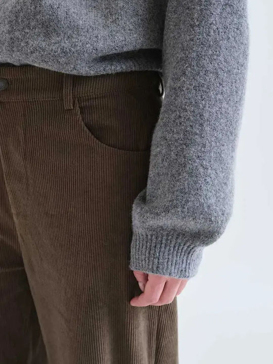 Damen Cordhose in Gerader Beinlinie Braun
