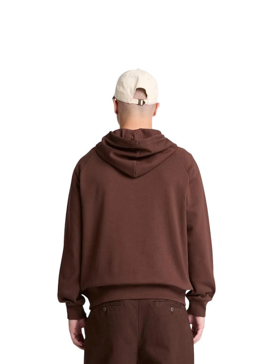 Exeter River Hooded Cardigan Brown