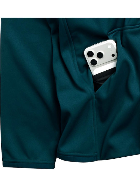 Суитшърт с качулка Atlantic Teal
