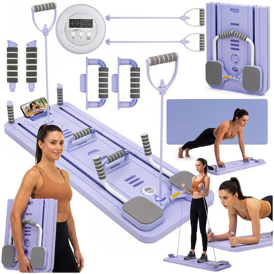Saltea pliabilă Pilates violet (106x41x3cm)
