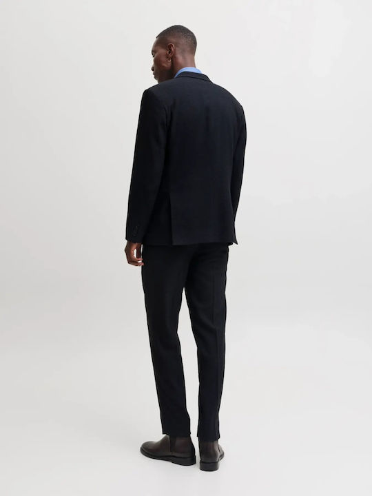 Sacou de iarnă pentru bărbați cu croială slim Dark Navy