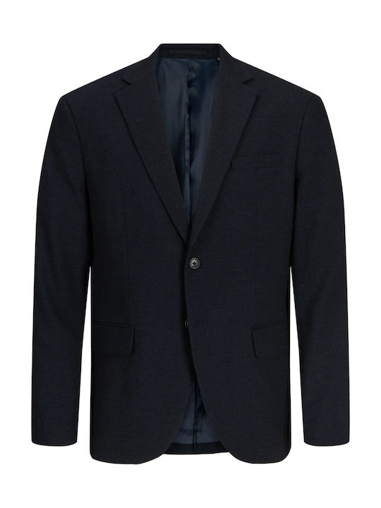 Sacou de iarnă pentru bărbați cu croială slim Dark Navy