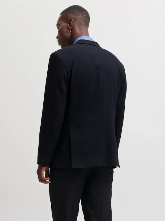 Sacou de iarnă pentru bărbați cu croială slim Dark Navy