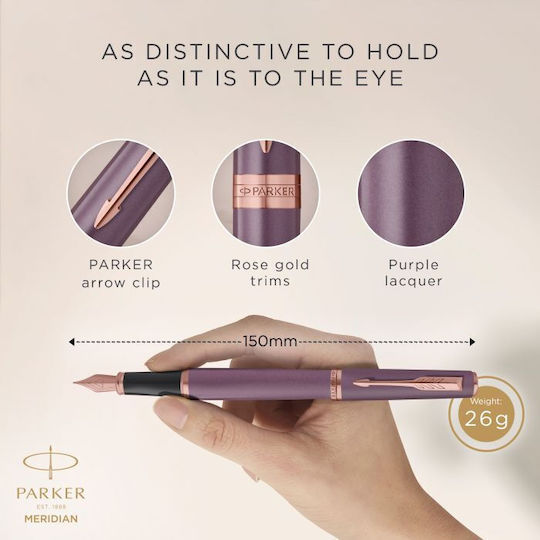Parker Писалка Fine Лилава с Лилаво Мастило