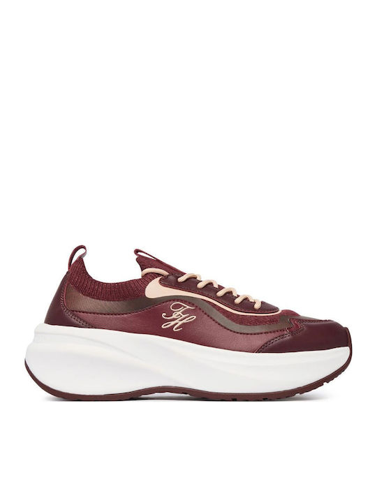 Tommy Hilfiger Damentaschen Sneakers Burgundisch Tommy Hilfiger Damentaschen Sneakers Burgundisch