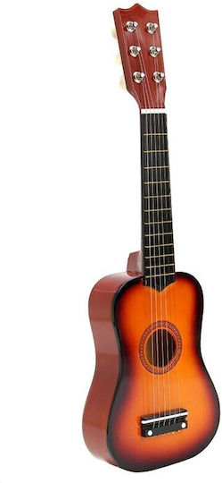 Chitară Pentru Copii Flippy Din Lemn Plastic Pentru Începători 53.4 X 17.5 X 5.8 Cm Maro Lucios
