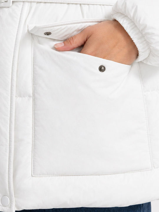 Damen Jacken für Winter Weiß