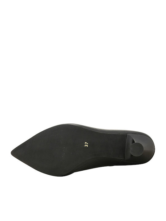 Gwen Leather Heels Black