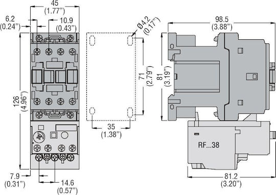 Lovato Electric Индустриално Реле Захранване 24V BF0910D024