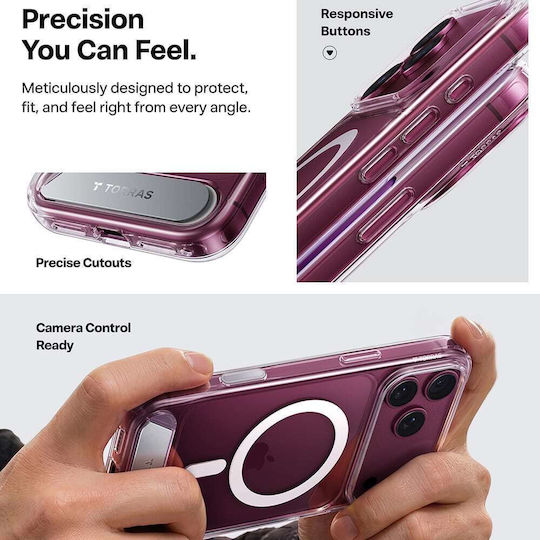 Torras Ostand L1 Guardian Задна Корица 1.5mm Прозрачен iPhone 18 Pro Max / 17 Pro Max