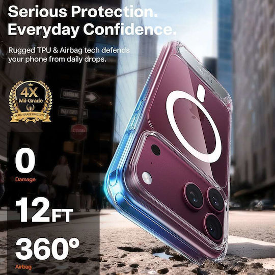 Torras Ostand L1 Guardian Задна Корица 1.5mm Прозрачен iPhone 18 Pro Max / 17 Pro Max