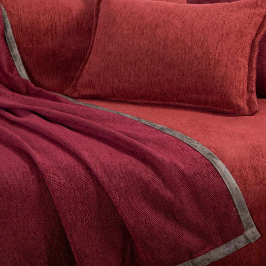 Nef-Nef Homeware Tanger 26 Decken & Couchdecken Dreisitzer-Sofa Wurf 180x300cm Rote