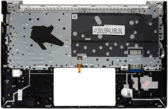 Tastatură Laptop Keyboard Palmrest Hp Elitebook 640 G11 Eb640g11 N97244-001 N97245-001 N97246-001 4bx8vtatp30 4bx8vtatp60 US Retroiluminat Argintiu Κωδ.41290uspalmblsil
