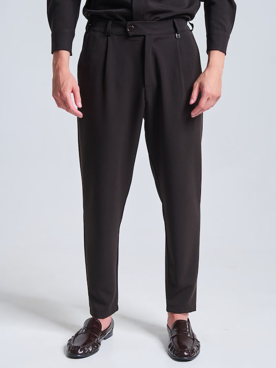 Ανδρικό Παντελόνι Relaxed Fit Καφέ