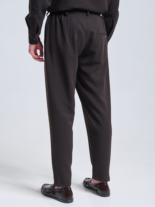Ανδρικό Παντελόνι Relaxed Fit Καφέ