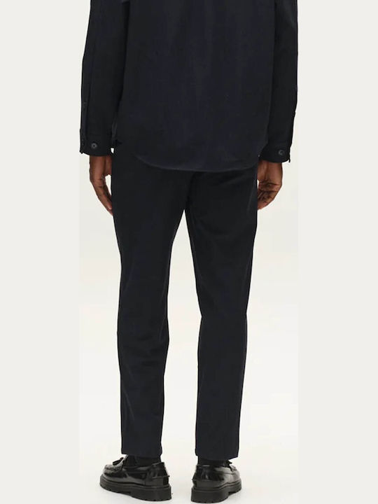 Men's Chino Trousers Relaxed Fit Blue Black