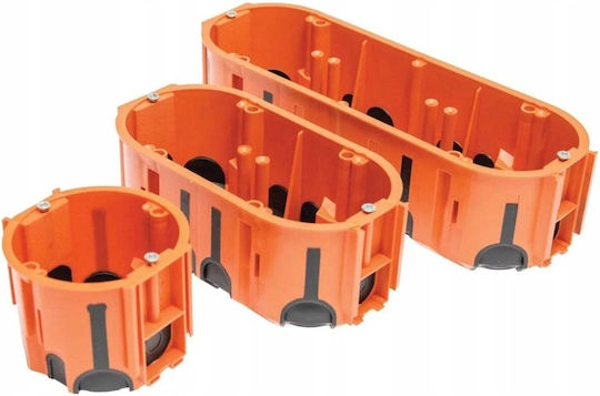 PAWBOL Gemauertes Anschlussdosen IP30 in Orange Farbe 80 Stück