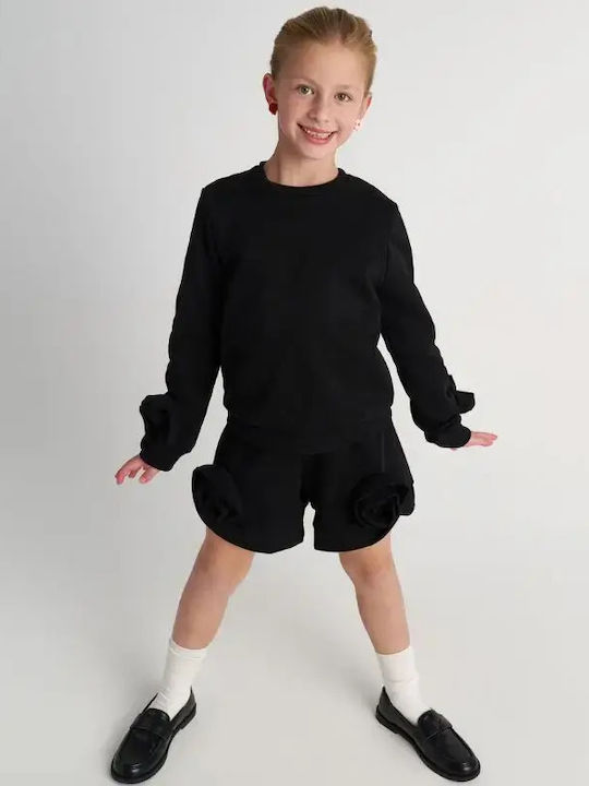 Kids Long-sleeved Black Top