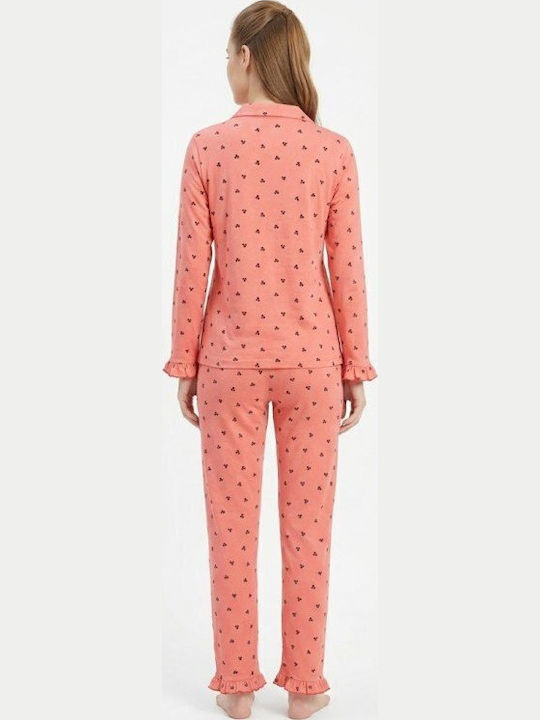 Soccus Set De Pijamale Dama De Iarnă Coral