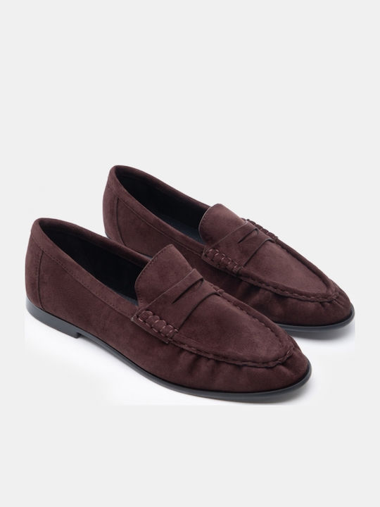 Γυναικεία Loafers σε Καφέ Χρώμα