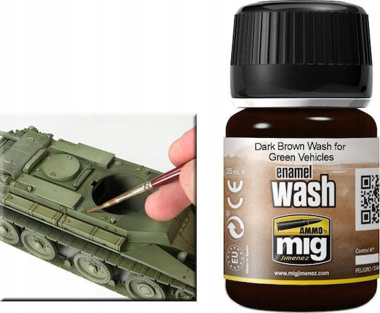 Vallejo Ammo Modellbau-Farben Wash Dunkelbraun Wash Grüne Fahrzeuge