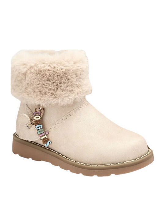 Kinderstiefel mit Reissverschluss Beiges