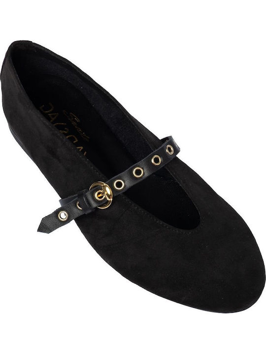 Mei Mei J Damen Ballerinas Schwarz