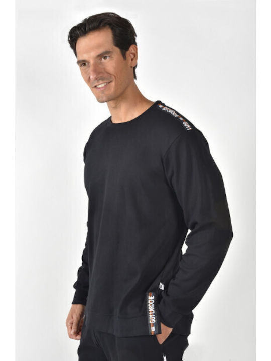 Guy Laroche Pijama de Iarnă pentru Bărbați Neagră Guy Laroche Pijama de Iarnă pentru Bărbați Neagră