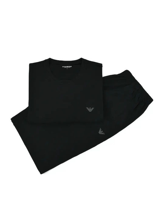 Emporio Armani Emporio Armani Herrenpyjama Winter Schwarz