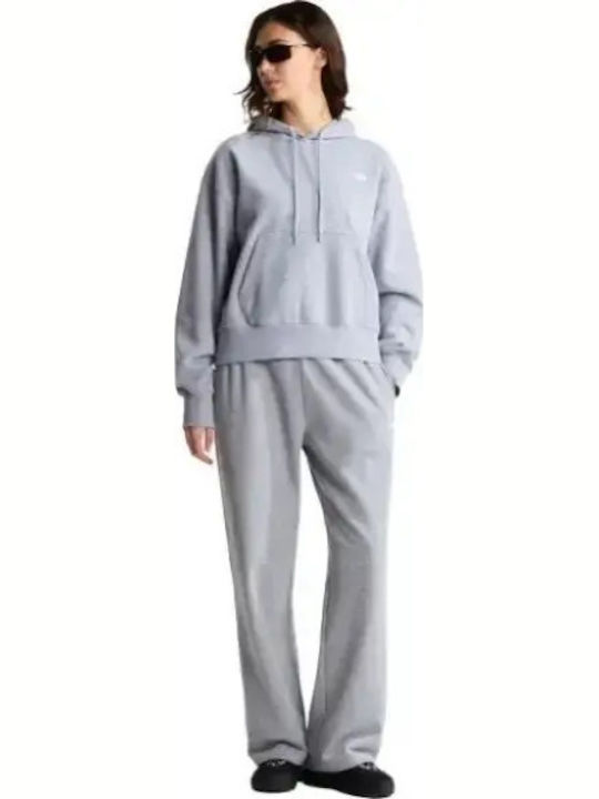 Women's Hooded Sweatshirt Cardigan Light Grey