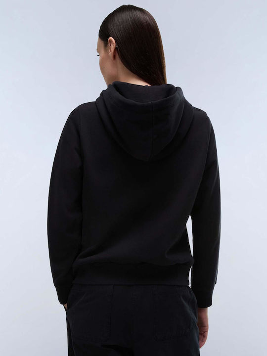 Women's Sweatshirt Cardigan Black Beauty