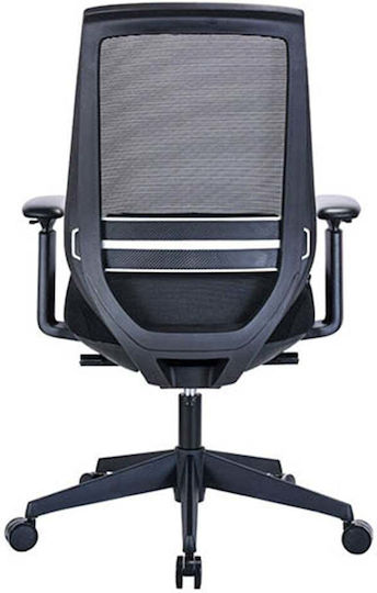 123inkt Executive Officeline Καρέκλα Διευθυντική με Ρυθμιζόμενα Μπράτσα Black
