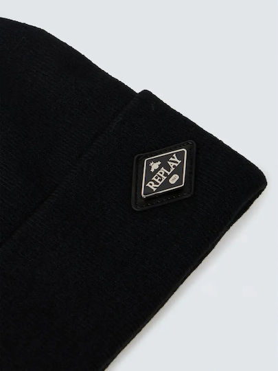 Beanie Men's Knitted Beanie in Black