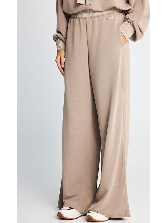 Панталон Форма с Гума Кафяв-fog FBL014-105-02-Straight Fit