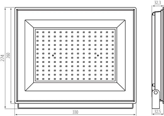 Kanlux Wasserdichter LED Flutlichter 150W Natürliches Weiß 4000K IP65