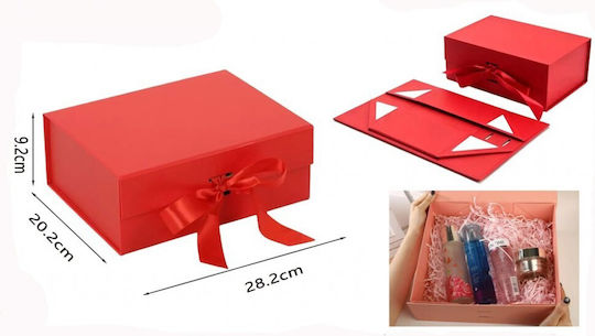 Galifas Paper Gift Box Red 28.2x9.2x20.2cm