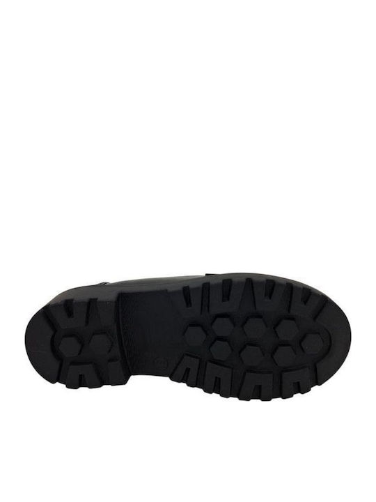 Kids Ballerinas with Hoop & Loop Closure Black D1122-L