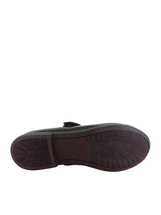 Kids Pumps & Ballerinas Anatomic With Hoop & Loop Closure Patent Leather Black